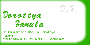 dorottya hanula business card